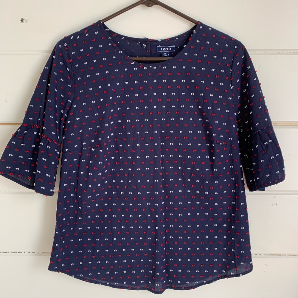 Izod Button Back top-NWT! Size small.